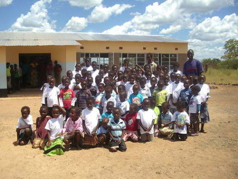 New school at Mandandi, Zambia